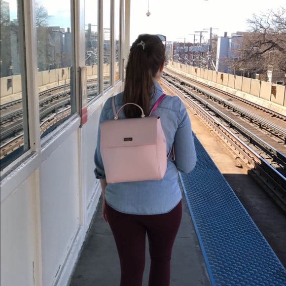 EUC KATE SPADE | Two-tone Leather Backpack - Picture 8 of 8